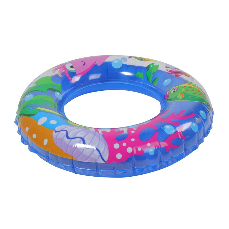 Pool Central 24" Inflatable Sea Fish Children's 1-Person Swimming Pool Inner Tube Ring Float - Blue, 2 of 4