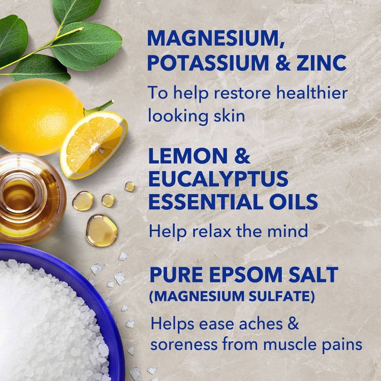 Dr Teal's Epsom Salt Magnesium Soak Restorative Minerals with Potassium & Zinc - 3lbs, 5 of 8