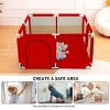 GOTGELIF 50"x50" 4-Panel Baby Playpen Spacious & Secure Portable Playard - 2 of 4