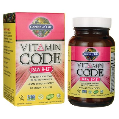 Garden of Life Vitamin B Vitamin Code Raw B-12 Capsule 30ct
