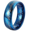 One Ring of Power Wedding Band Stainless Steel Mens Womens Ginger Lyne Collection - 2 of 4