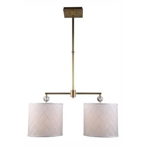 Elegant Lighting Gemma Collection Chandelier D:12 H:51 Lt:2 Burnished Brass Finish - 1 of 2