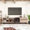 Chic Crate - 80" Modern Media Console w/ Double Storage & Drop-Door - Multi-Room TV Stand for Living/Home Theatre - Slate Gray - 3 of 4