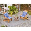 ARTPLAN Patio Chair Cushion,Tufted Adirondack Outdoor Chair Cushion,Wicker High Back Outdoor Seat Cushion,Set of 4,21"X21"X4" (4 Pack) - 3 of 4