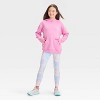 Girls' Fleece Hoodie Sweatshirt - All In Motion™ - image 3 of 4