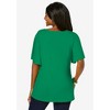 Jessica London Women's Plus Size Stretch Knit Flutter Sleeve Tunic - 3 of 4