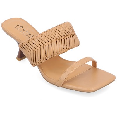 Journee Collection Womens Monyka Woven Slip On Pump