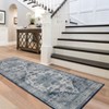 Machine Washable Area Rug Non Slip Non Shedding Rug Boho Vintage Low Pile Carpet Foldable Stain Resistant Rugs for Bedroom Living Room Guest Room - 4 of 4