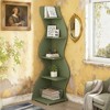 ACEPANO 69.88 in. H 5-Tier Wall Corner Display Shelf for Living Room-Sage Green - 3 of 4