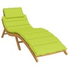 vidaXL Bright Green Sun Lounger Cushion - Oxford Fabric, Foam Fiber Filled, Indoor and Outdoor Use, Secure Non-Slip Design, 73.2"x22.8"x1.2" - 3 of 4