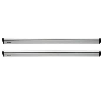 Yakima 60 Inch Aluminum T Slot JetStream Bar Aerodynamic Crossbars for Roof Rack Systems Compatible with Any StreamLine Tower, Silver, Set of 2