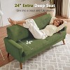 Dyonery 68" Loveseat Sofa Comfy Couch,Modern Loveseat Couches for Living Room/Bedroom,Comfy Sofa with Spring Cushion,Solid Wood,Tool-Free Assembly - 3 of 4