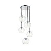 Elegant Lighting Baxter 5 Lights Chrome Pendant With Clear Glass - 3 of 4