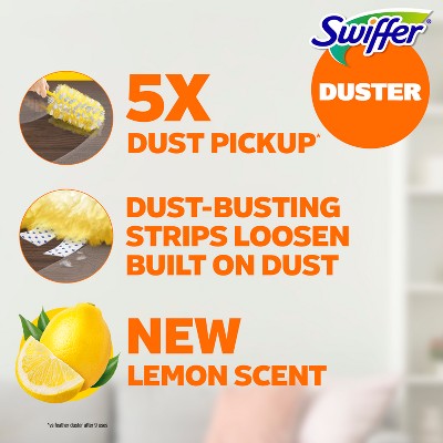 Swiffer Lemon Duster Heavy Duty Refills Furniture Cleaners - 11ct