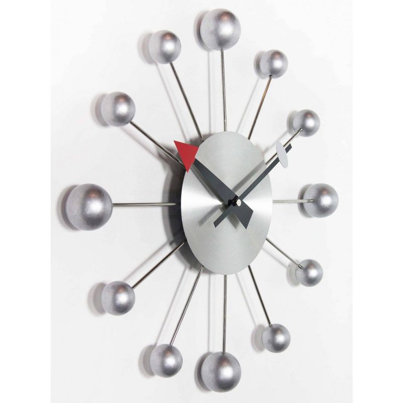 15" Orb Spoke Retro Wall Clock - Infinity Instruments, 4 of 10