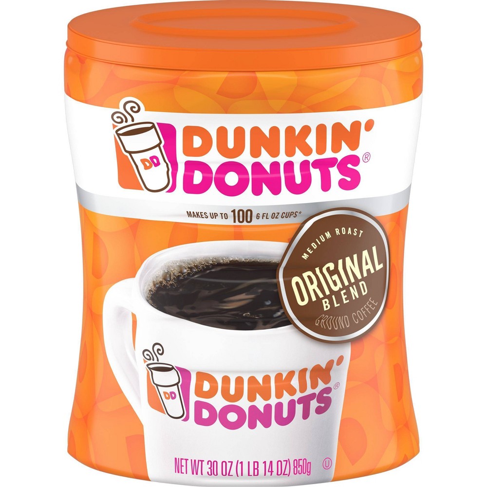 Dunkin' Donuts Original Medium Roast Coffee Canister - 30oz