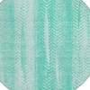 Aqua Teal Blue And Ivory Botanical Leaves Washable Indoor Outdoor Area Rug - 4 of 4