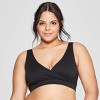 Women's Nursing 2pk Pullover Seamless Sleep Bra - Auden™ Black/soft Petal  Pink M : Target