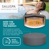 Bestway SaluSpa Grenada AirJet 6 to 8 Person Inflatable Hot Tub Round Portable Outdoor Spa with 190 Soothing AirJets and Cover, Gray - 4 of 4