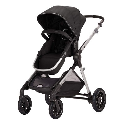 Evenflo Pivot Xpand Adjusting Infant Toddler Baby Modular Stallion Stroller with 4 Smooth Wheels and Folding Capabilities, Black