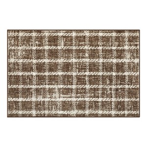 COZONY Washable Checkered Plaid Geometric Extra Large Area Rug for Living Room Dining Room - 1 of 4