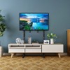 Artloge Wall TV Stand Free Standing Mount Stand Universal White Mount with Height Adjustable Bracket for 32-65" or 32-100" Plasma Screen,LED,LCD,OLED - 4 of 4