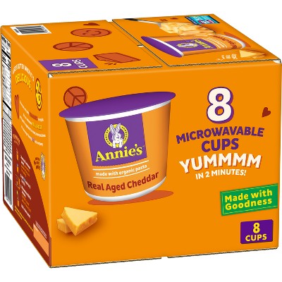 Annie's Real Aged Cheddar Mac & Cheese Microwavable Cups