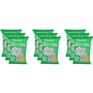 Yolele Tangy Baobab Onion + Moringa Fonio Chips - Case of 9 - 5 oz - 1 of 2