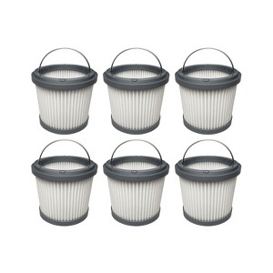 Nispira BDH2000PL HEPA Filter Replacement for Black & Decker Cordless Pivot Vacuum Flex PVF110 PHV1810 BDH2020FL BDH2020FLFH  PVF110 90552393 6 Pack - 1 of 4