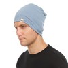 Minus33 Merino Wool Micro Weight - Reversible Shade Beanie Woolverino Slate Blue / Ash Gray - 2 of 4