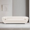 96.46" Ulka Contemporary Boucle Upholstered Sofa with Pillows - Manhattan Comfort - image 2 of 4