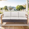 Buenhomino Patio Couch with High Back, 75" 3 Seats Outdoor Sofa, All Weather PE Wicker Couch with 4-inch Cushion for Porch, Backyard, Balcony, Deck - 2 of 4
