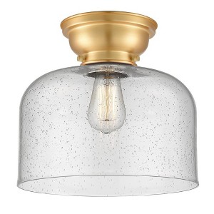 Bell - 1 Light Flush Mount In Industrial Style-9.4 Inches Tall and 12 Inches Wide - 1 of 1