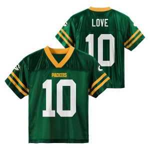 NFL Green Bay Packers Toddler Boys' Jordan Love Short Sleeve Jersey - 1 of 3