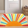 Coucheta Area Rug Machine Washable Non-Slip Modern Minimalist Accent Carpet for Living Room Bedroom Entryway,Multi-Color & Size - 2 of 4