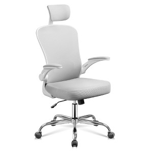GALAXHERO High Back Mesh Office Chair, Ergonomic Desk Chair with Flip-up Armrests, Adjustable Headrest & Lumbar Support - 1 of 4