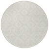 Ivory And Light Gray Geometric Washable Indoor Outdoor Area Rug - 4 of 4