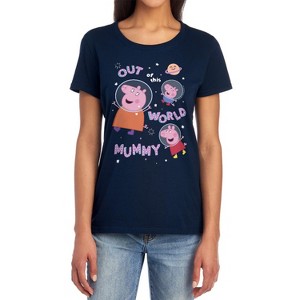Women's Peppa Pig Mummy Pig Is Out Of This World T-Shirt - 1 of 4
