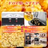 KWPZQEB Popcorn Machine with Cart, Stainless Steel Maker Machine with 2-Switch Design, 8/6 Oz Kettle Makes Up to 32/24 Cups, Events, Home Theater - 4 of 4
