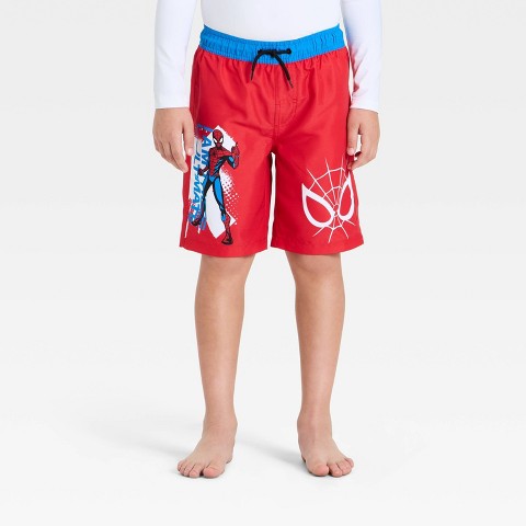Spider-Man Boys' Spider-Man Swim Trunks - Red S