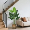 Artificial Tree Bird of Paradise Artificial Plant with 8 Trunks Fake Tree - Tree Plant with Pot Artificial Trees (1, Green, 4.5ft ) - 4 of 4
