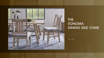 Natural Wood and Grey Upholstered High Side Chair