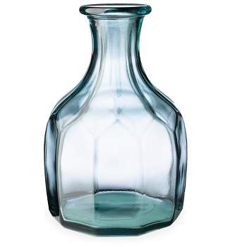 VivaTerra Zeta Geometric Recycled Glass Vase