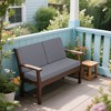 PAGED Outdoor Loveseat Cushion Set,48x24x4.5 inch,Waterproof Deep Seat Cushions for Patio Furniture,Double Seat (1 seat+2 back cushions) - 2 of 4