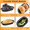 Aoibox 18 Pack Reusable Plastic Fast Food Baskets with 100 Liners, Oval Chip Basket for Burgers, Sandwiches, BBQ Serving, Diners, Food Trucks, Picnics - 4 of 4