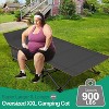 Sportneer Folding Camping Cot, Heavy Duty Sleeping Cots with Carry Bag, Double Layer Oxford Portable Travel Camp Cots for Home - 3 of 4