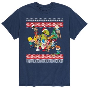 Men's - Nickelodeon - Rugrats Holiday Group Short Sleeve Graphic T-Shirt - 1 of 4