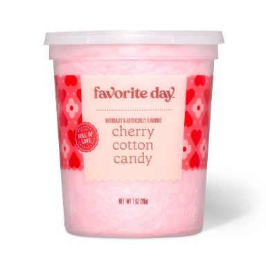 Valentine's Cherry Cotton Candy Tub - 1oz - Favorite Day™