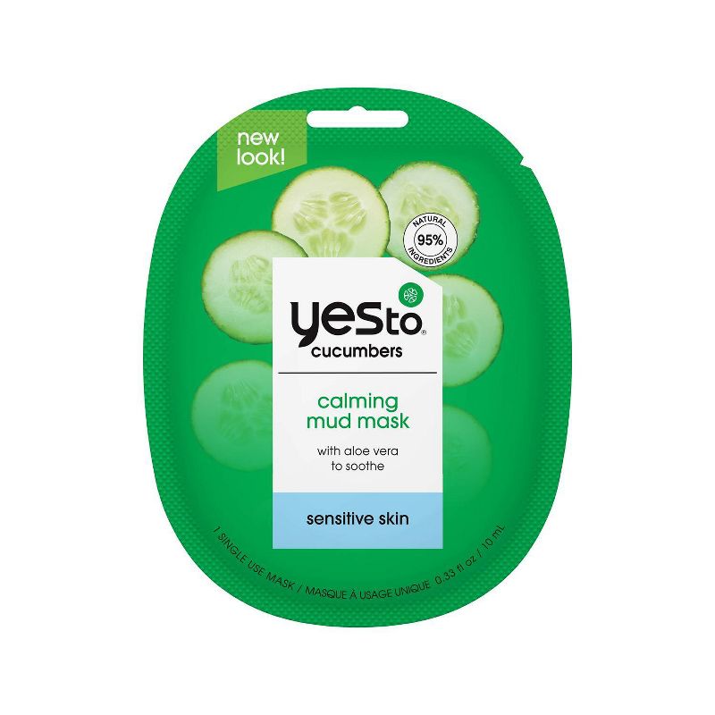 Yes To Cucumbers Single Use Mud Face Mask  -.33oz, 1 of 8