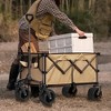 SKRAN Collapsible Wagon with Wheels,400LBS Wagons Carts Foldable,Folding Cart with All-Terrain Wheels, Garden Carts Sports Wagon Beach Wagons - 2 of 4